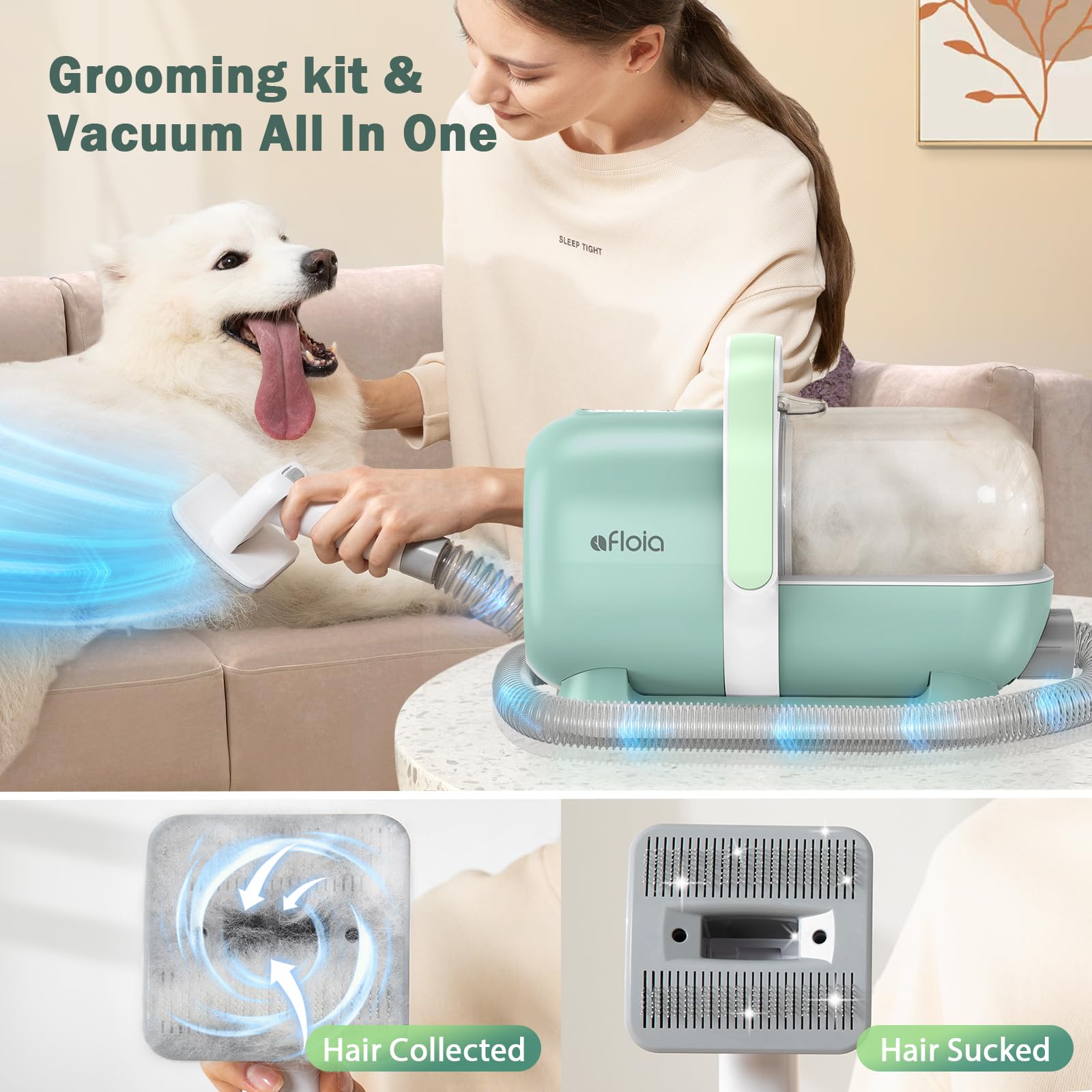 Afloia portable wireless clippers for cord-free grooming on the go