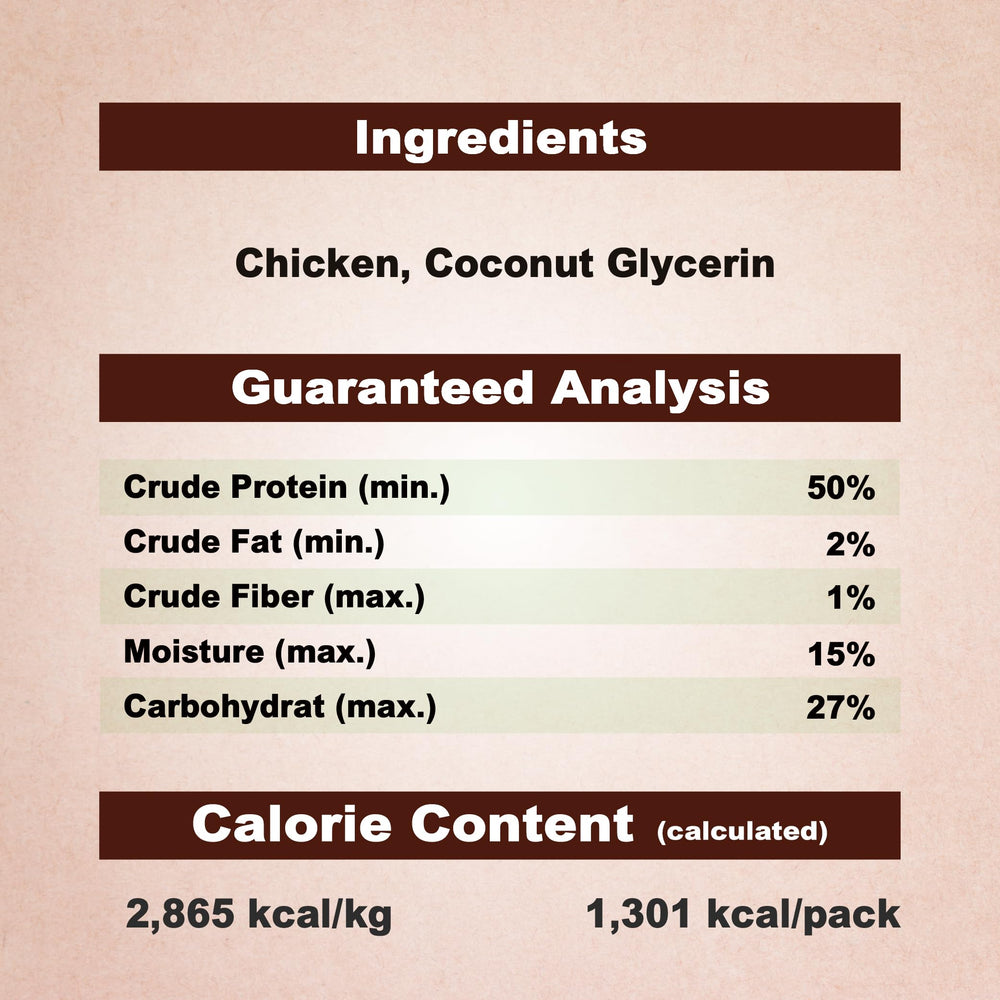 A Freschi srl Soft Chicken grain-free snack option for dogs.