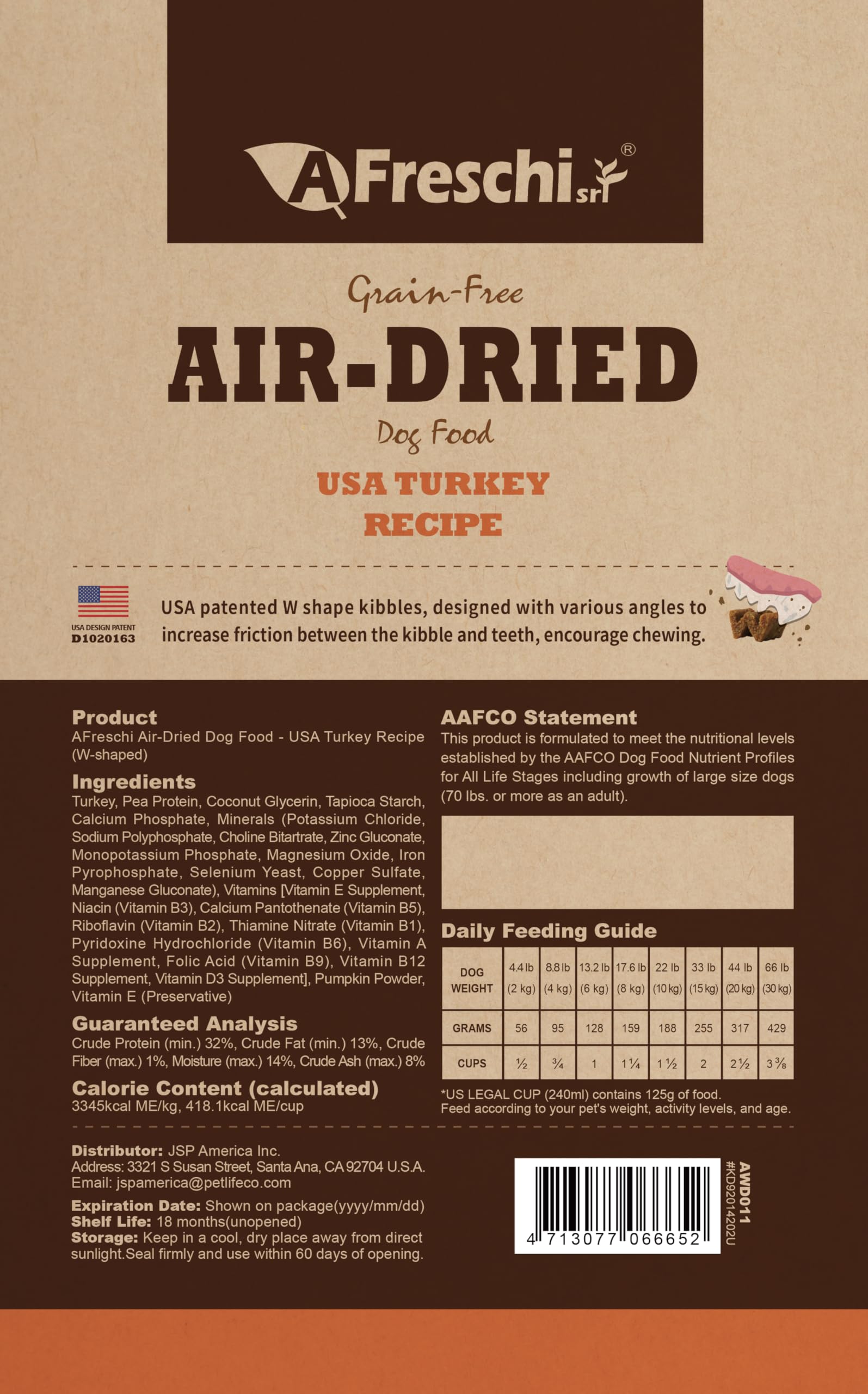 A Freschi srl air-dried real turkey aroma entices picky eaters at mealtime