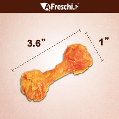 A Freschi srl Turkey Tendons texture closeup showcases long-lasting chew for moderate chewers.