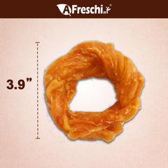 A Freschi srl turkey tendons closeup – natural, satisfying chew texture.