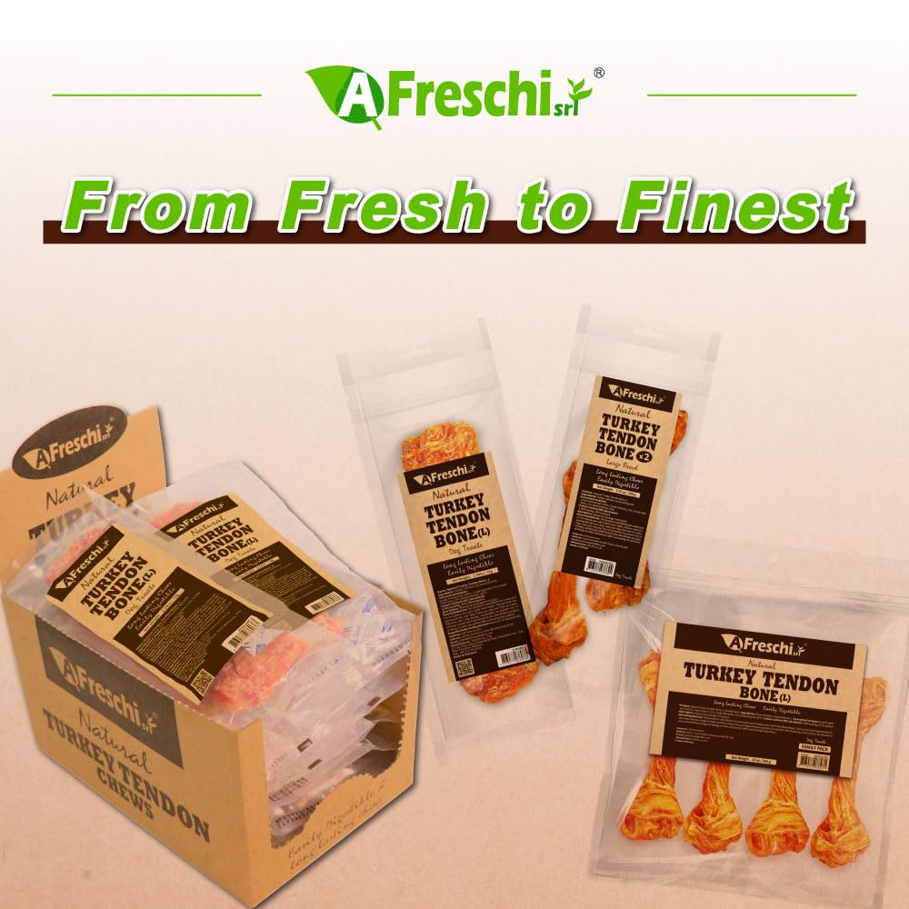 A Freschi srl turkey tendons—human-grade quality for trusted treats.