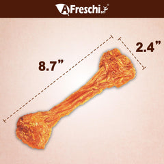 A Freschi srl turkey tendons for dogs—hypoallergenic rawhide alternative for sensitive stomachs.