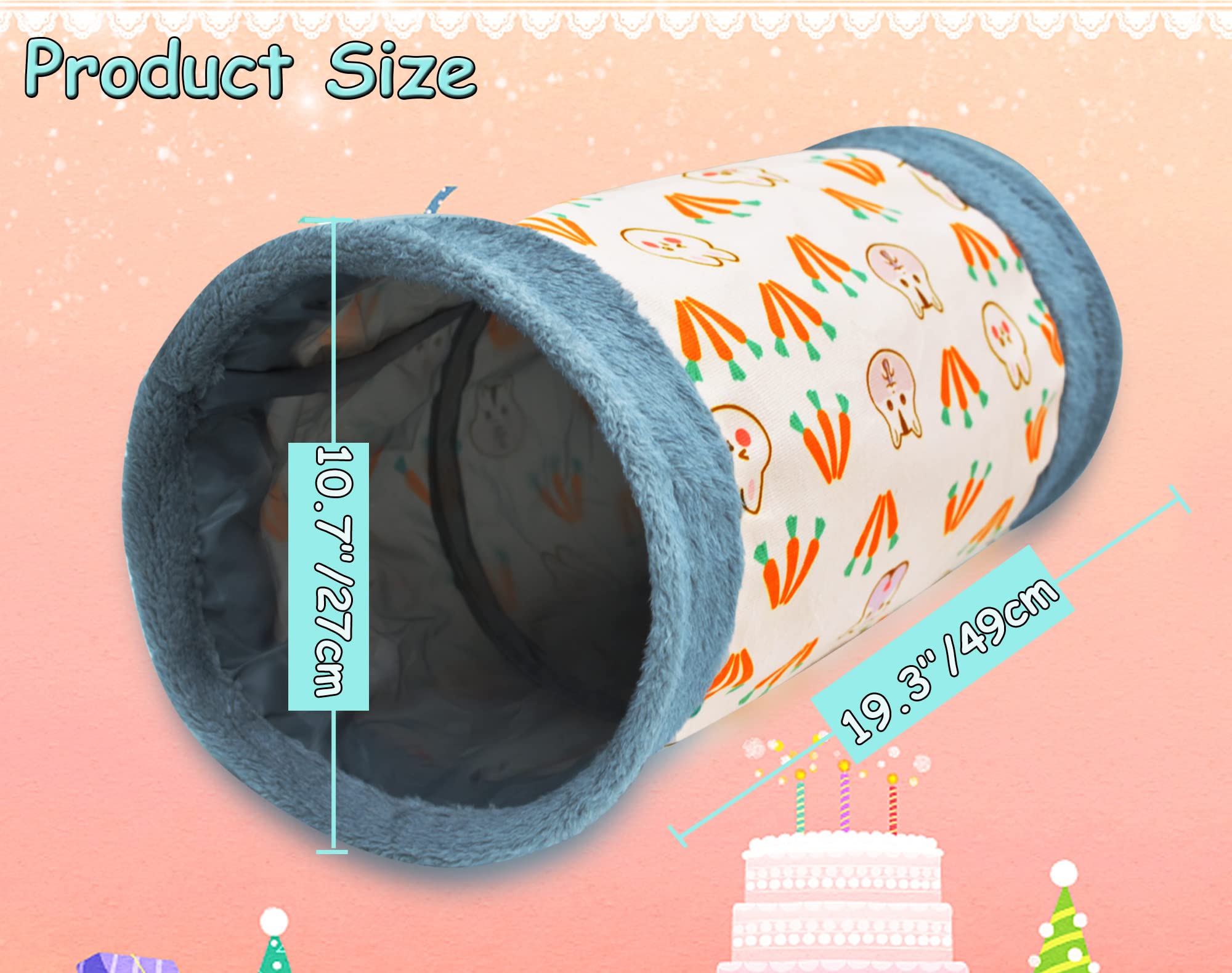 AFYHH small animal hideout tunnel offers cozy hideaway