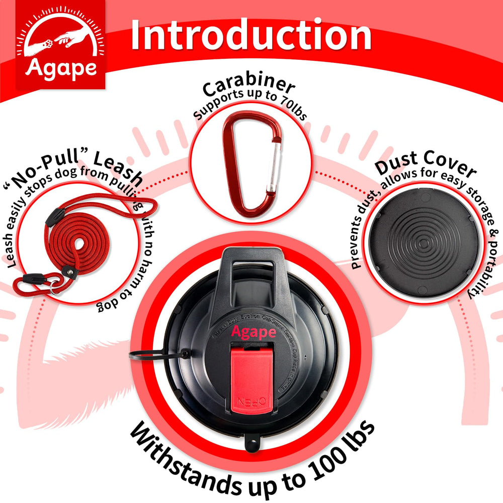 Agape adjustable collar restraint leash keeps pets steady during grooming.