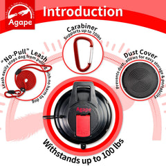 Agape adjustable collar restraint leash keeps pets steady during grooming.