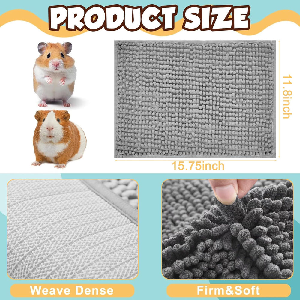 Agolctry eight-pack fleece mats prepared for daily replacement.