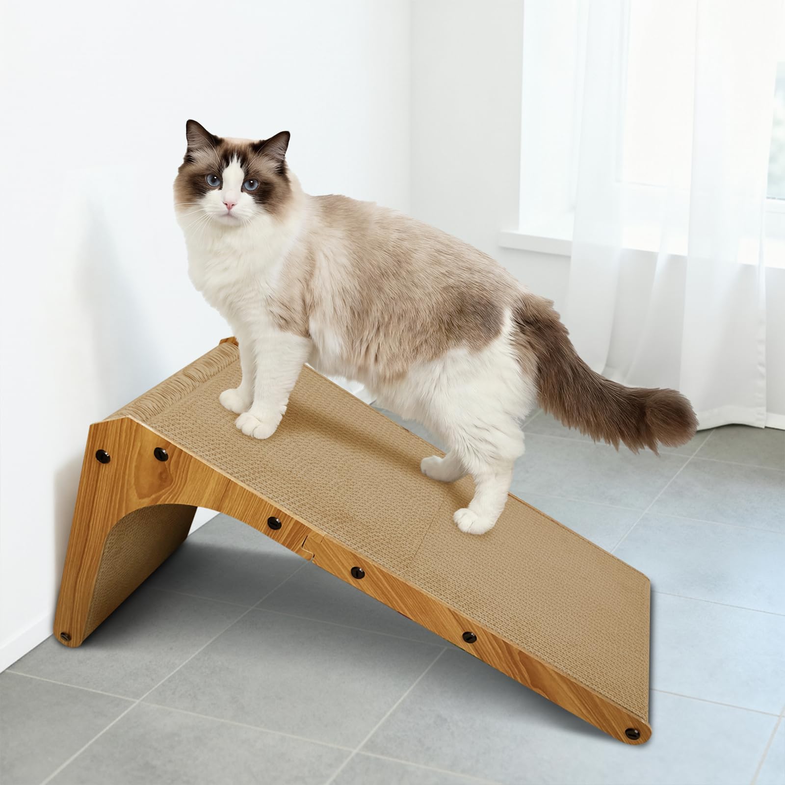 AGYM Cat Scratcher includes simple setup instructions for quick installation.