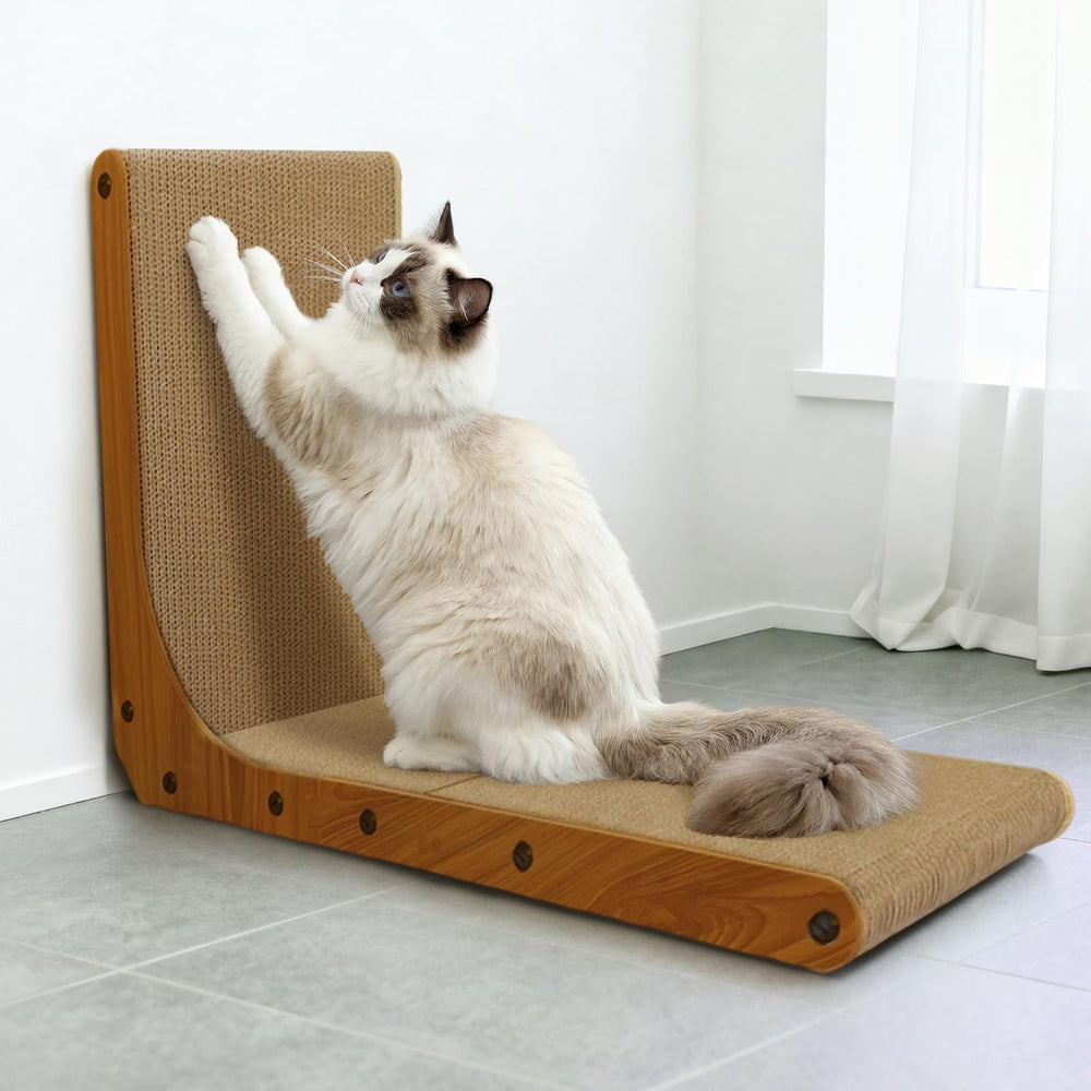 AGYM Cat Scratcher helps protect furniture by directing scratching to the board.