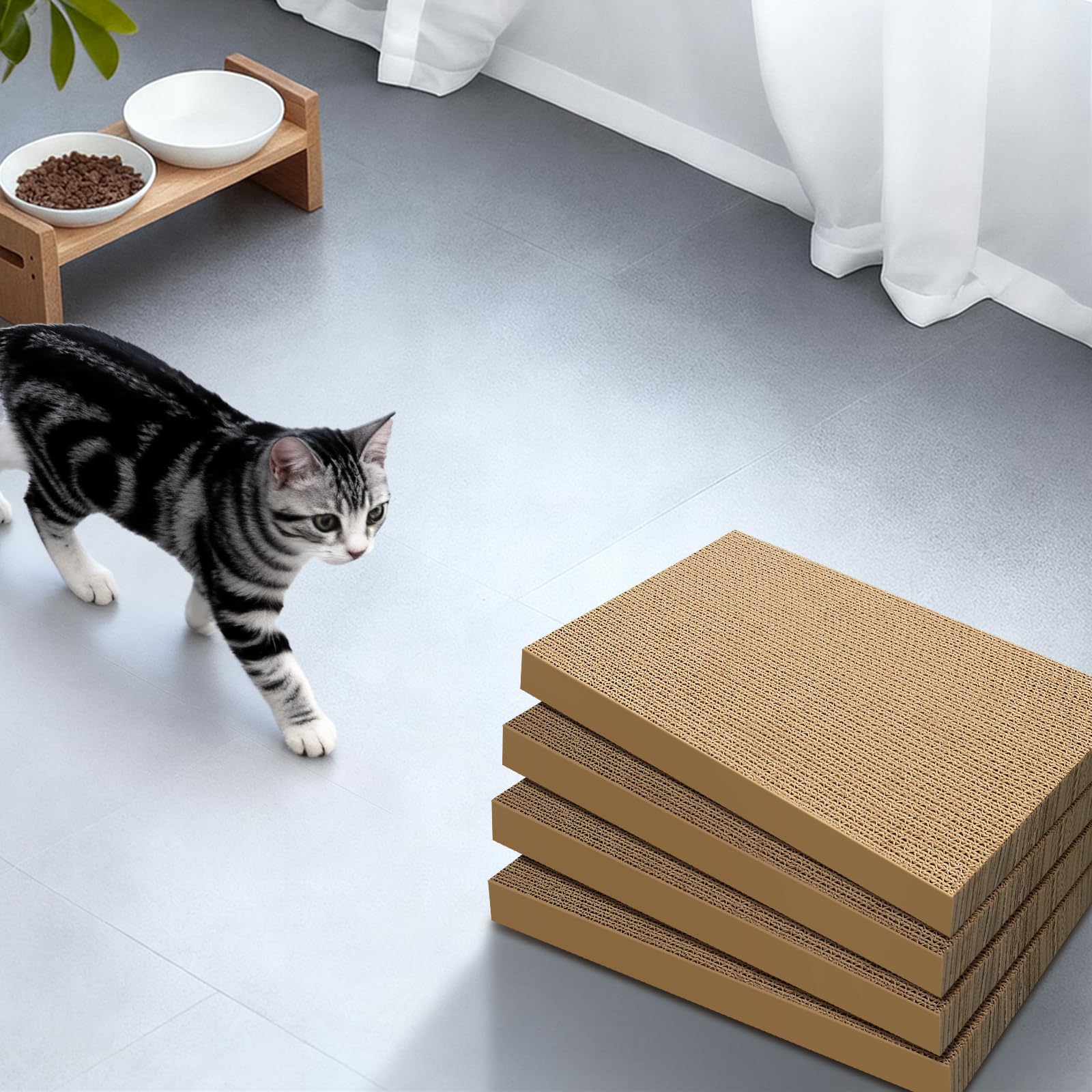 AGYM multi-angle use adapts to your cat's preferred scratching spot.