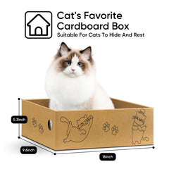 AGYM cat scratcher pad side view highlights durable corrugated cardboard texture.