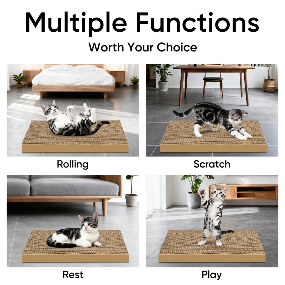 AGYM cat-scratcher-wall-mount setup, easy to install with tape.