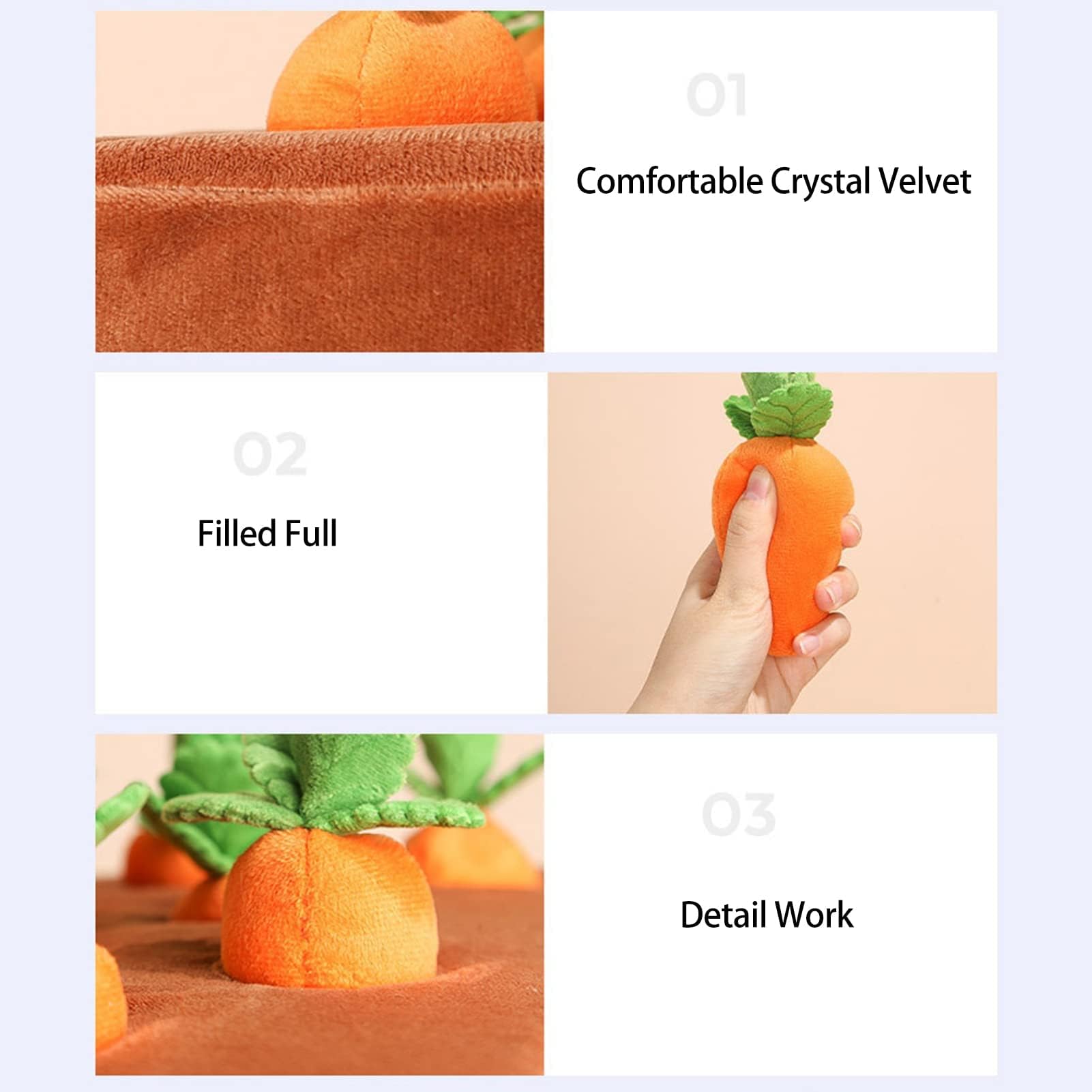 AGYTBG Carrot Dog Toy interactive puzzle for mental stimulation.