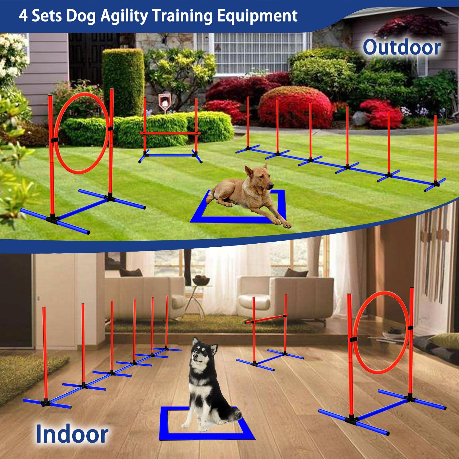 AHAILUOO dog jump durable outdoor-ready design for park workouts.