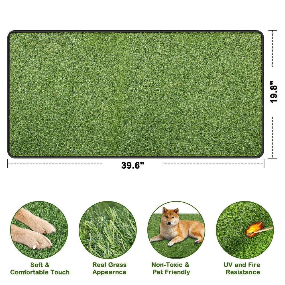 Aheemo reusable pet training mat offers a soft surface and easy cleanup.