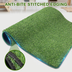Aheemo washable hemmed-edge grass pad with drainage holes for mess-free maintenance.