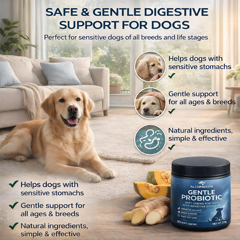 Ahgmeside gentle formula suitable for sensitive stomachs during routine use.