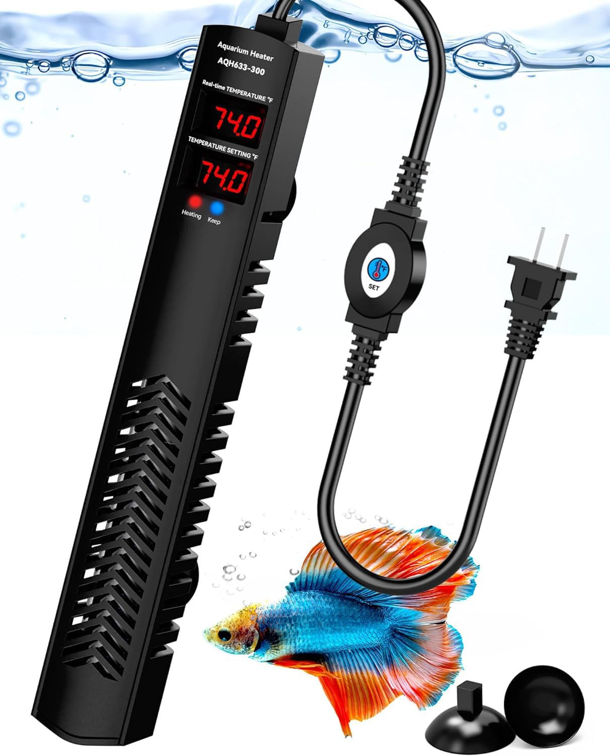 AHJ aquarium heater external controller for easy temp adjustments