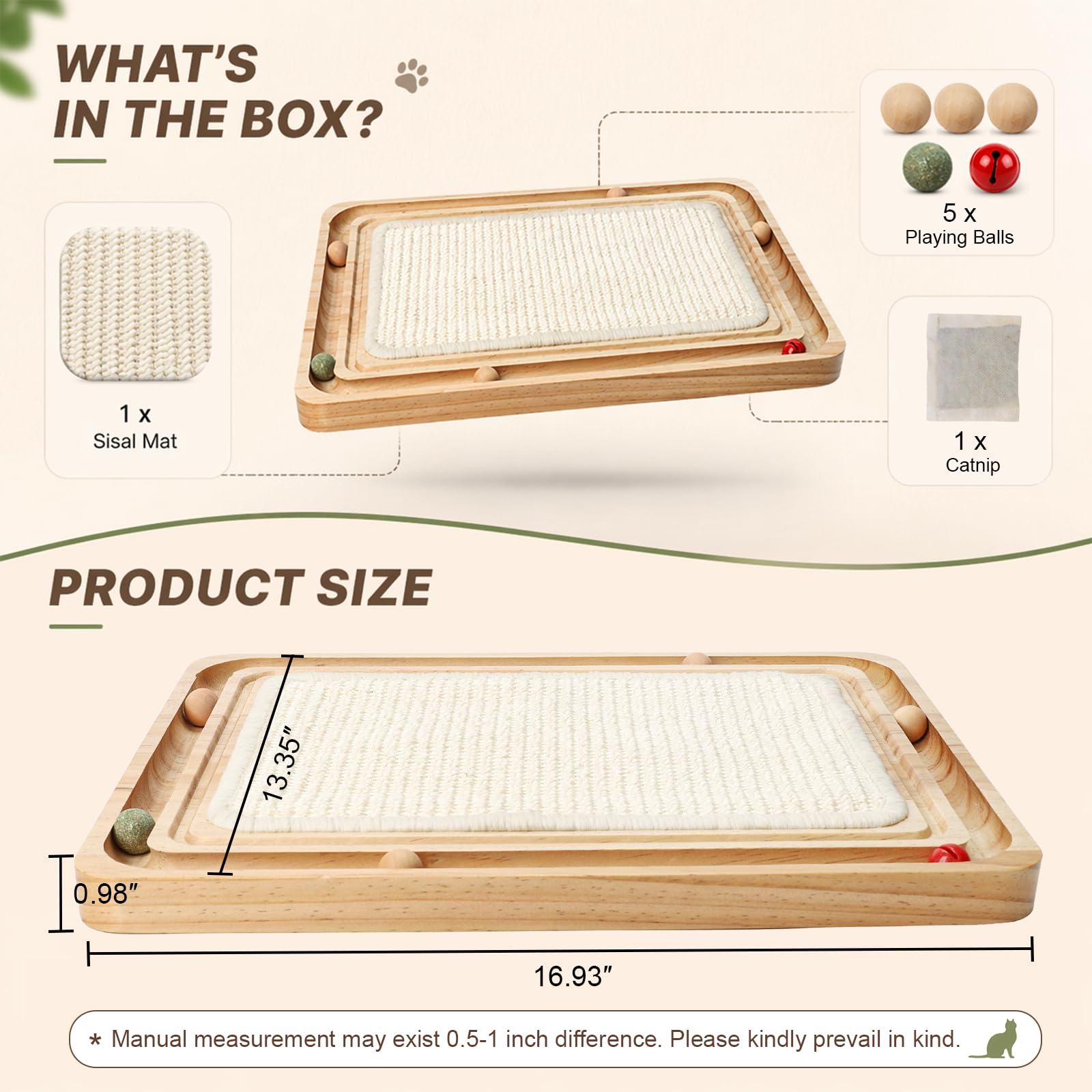 Ahomdoo furniture protection by redirecting scratching to a dedicated pad.