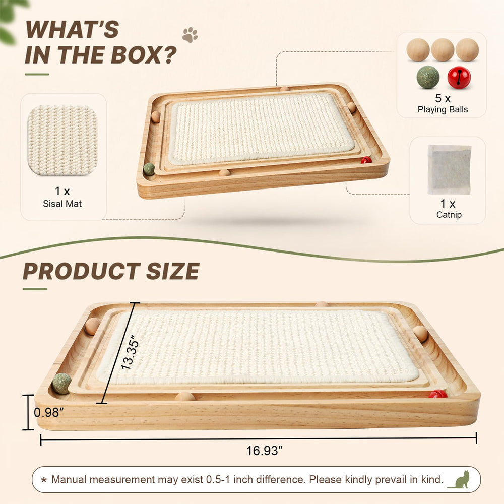 Ahomdoo furniture protection by redirecting scratching to a dedicated pad.