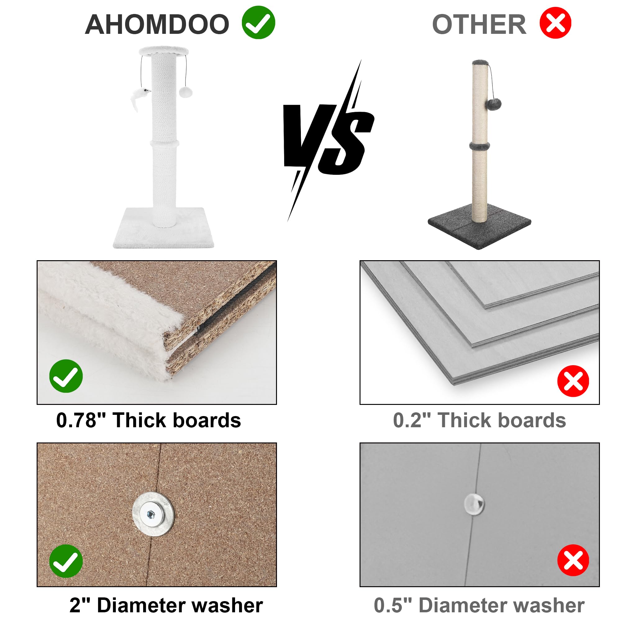 Ahomdoo easy-assembly design saves setup time for busy homes.