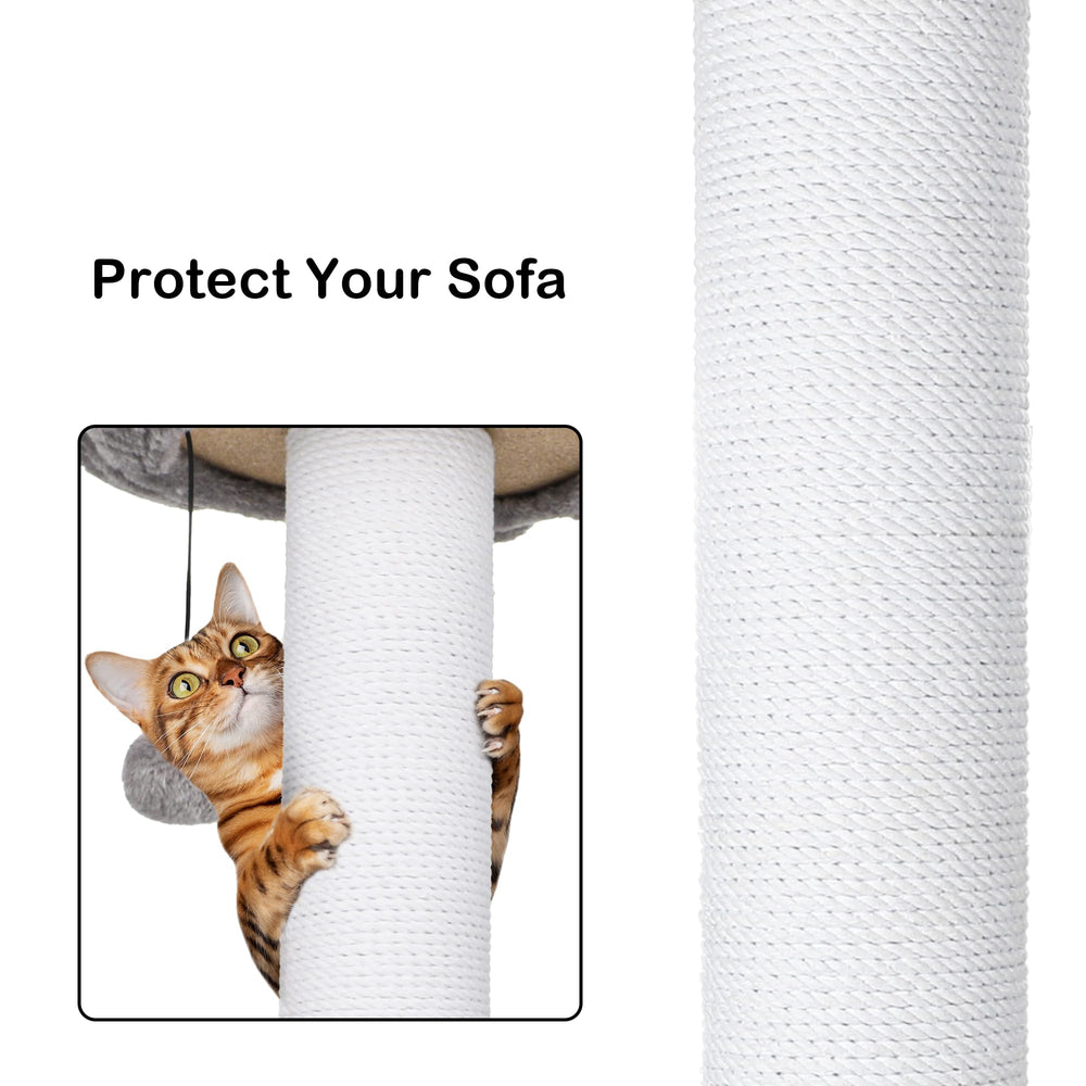 Ahomdoo dangling ball adds interactive play for cats.
