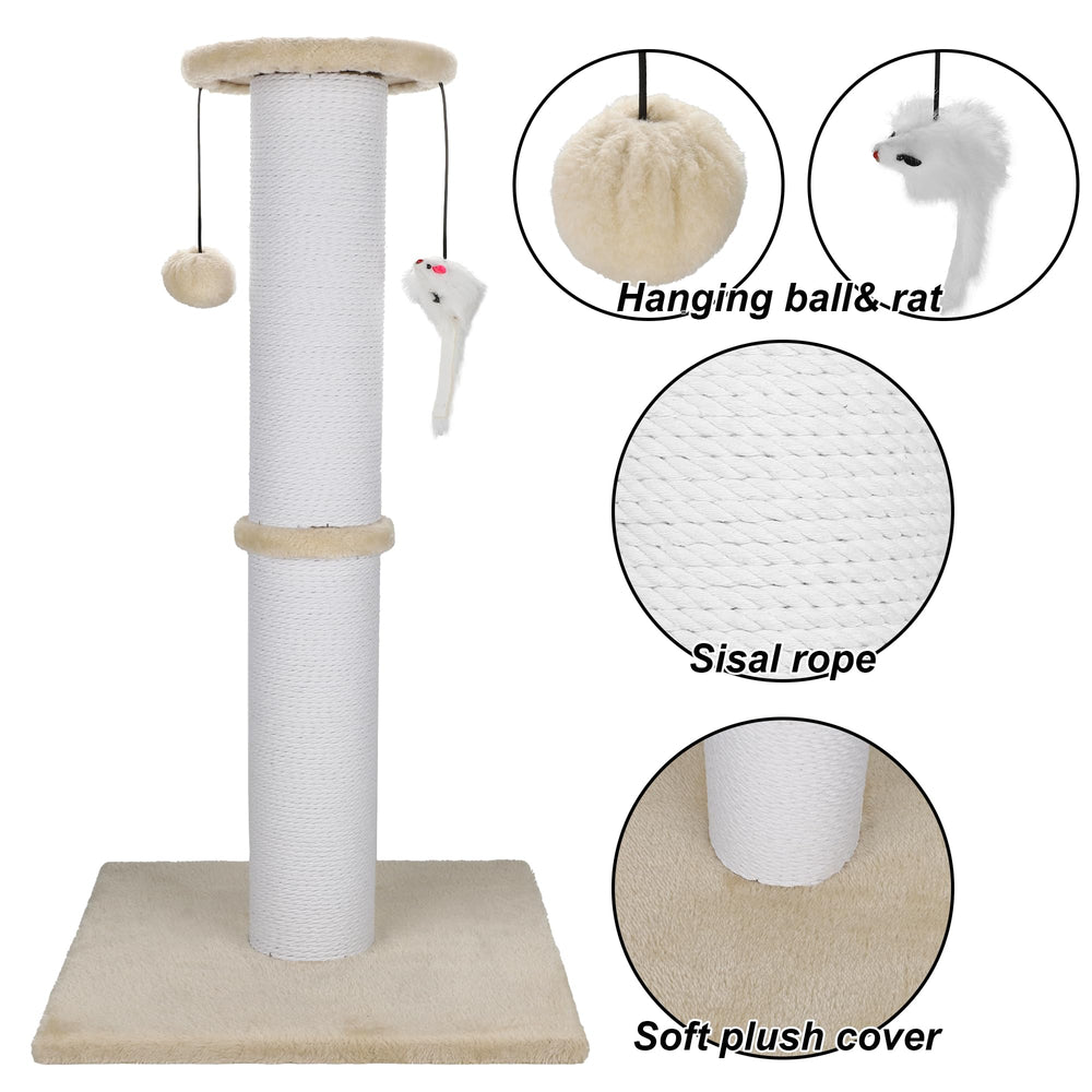 Ahomdoo mice-themed feature enhances enrichment for curious cats.