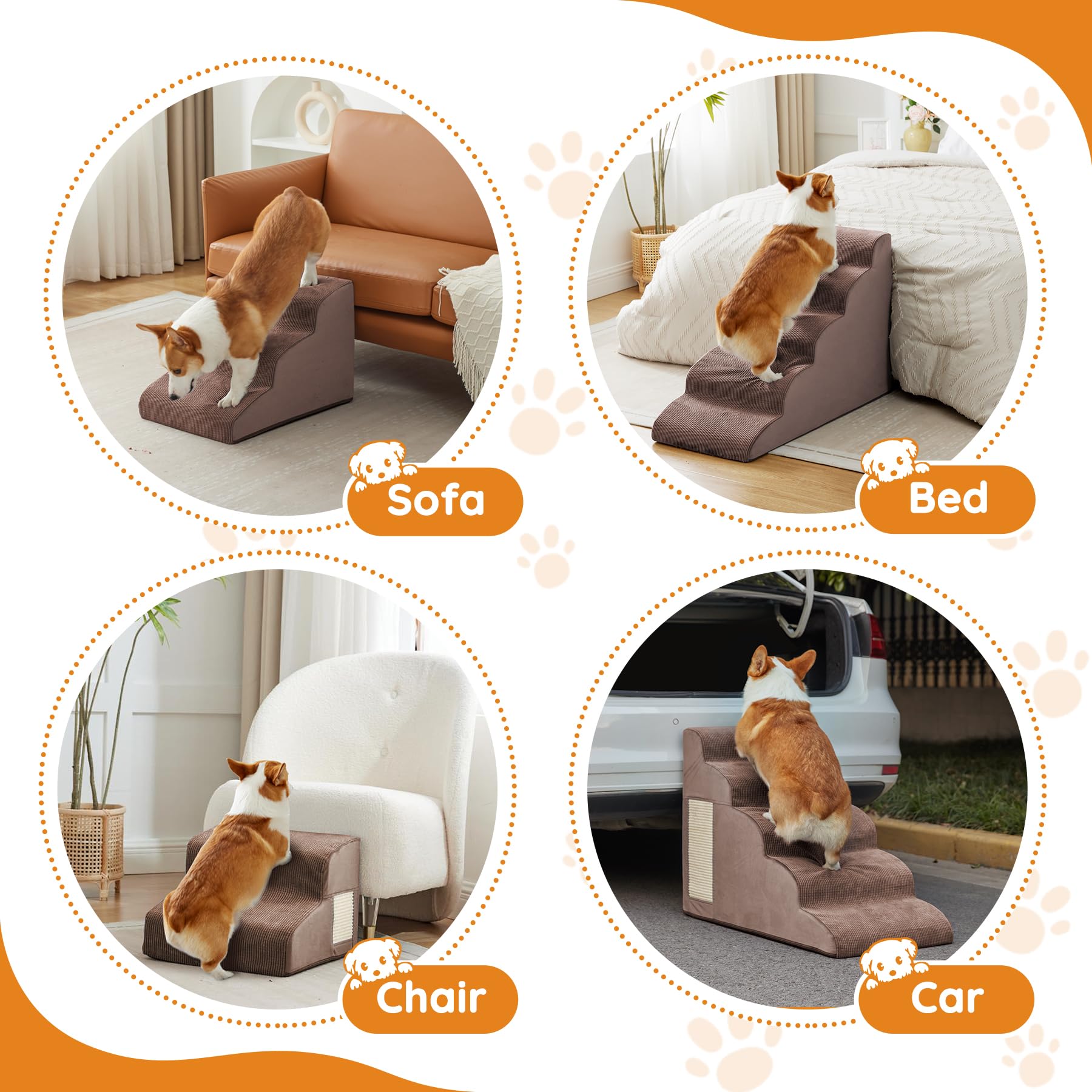 Ahpmeoa cat scratching board integrated adds playful use during climbs.