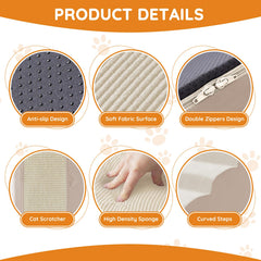 Ahpmeoa Dogs Steps non-slip bottom, secure grip keeps pets steady on every climb