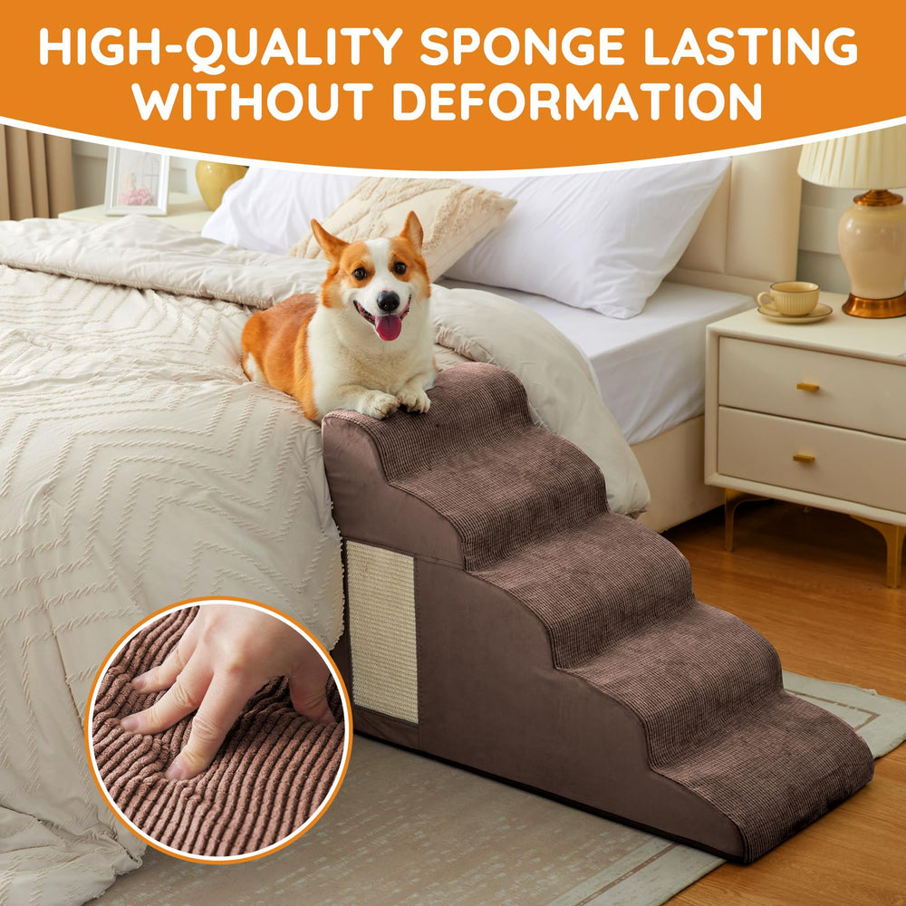 Ahpmeoa high-density foam steps reduce wobble during use.