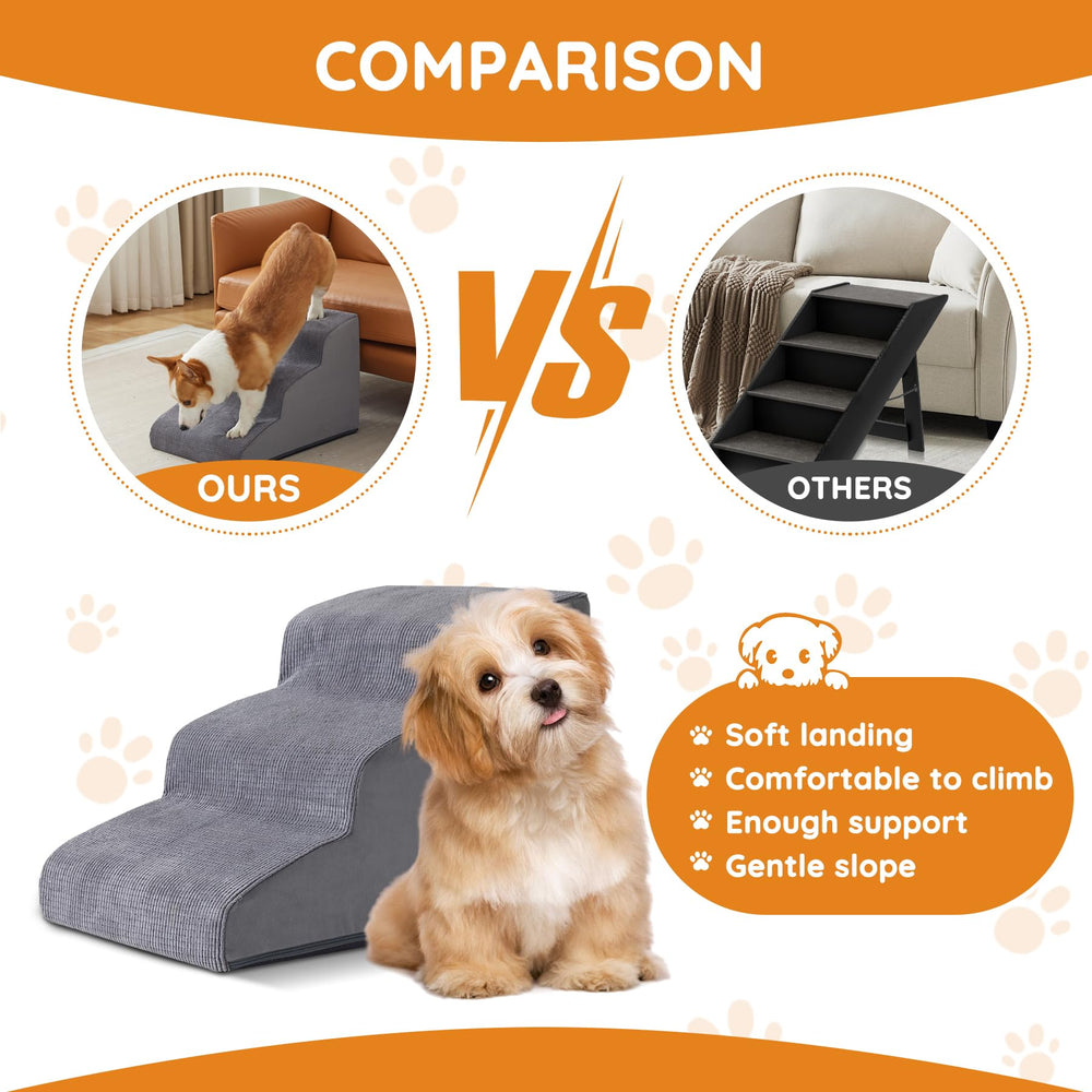 Ahpmeoa dog steps removable cover is machine washable.