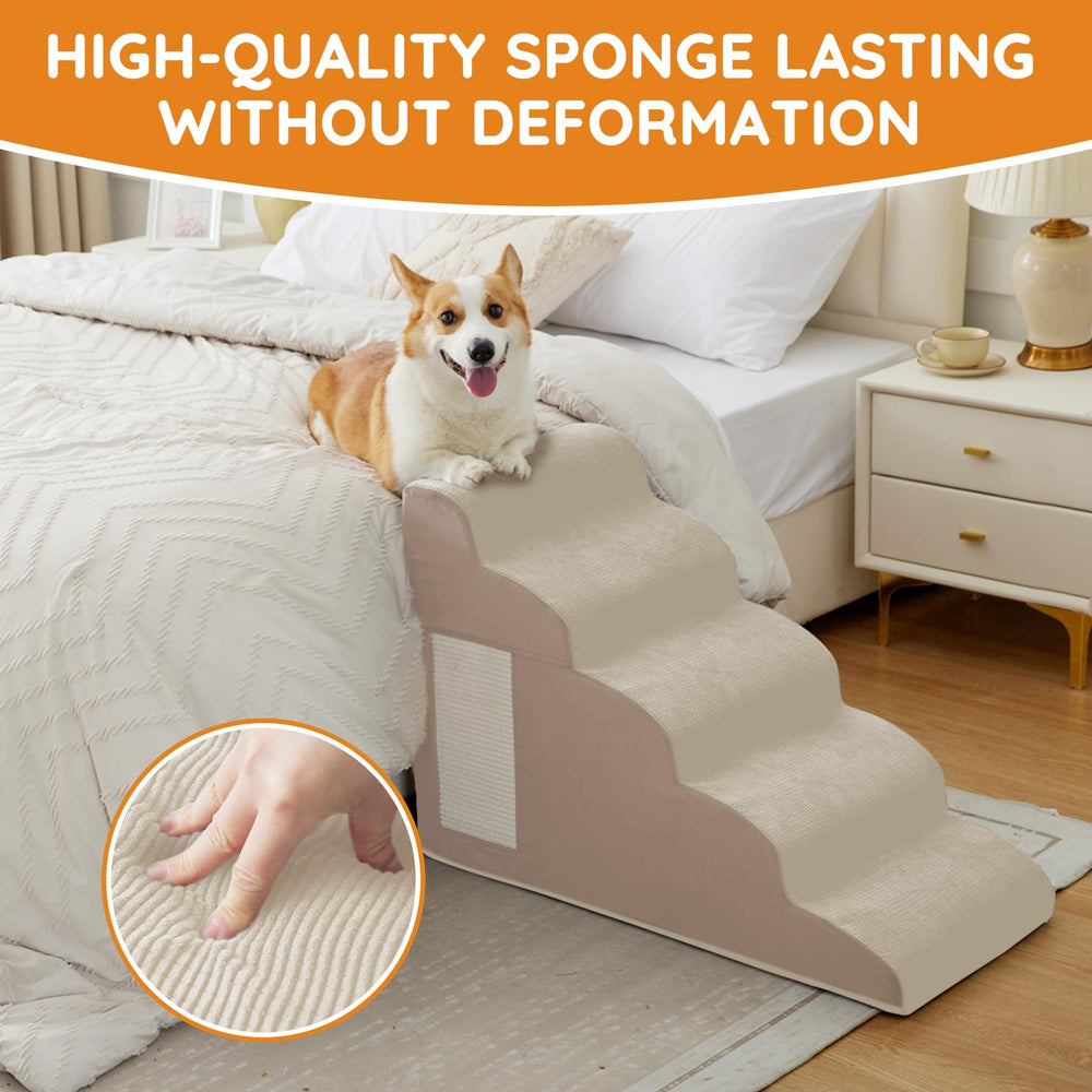 Ahpmeoa Pet Stairs beige color to match decor