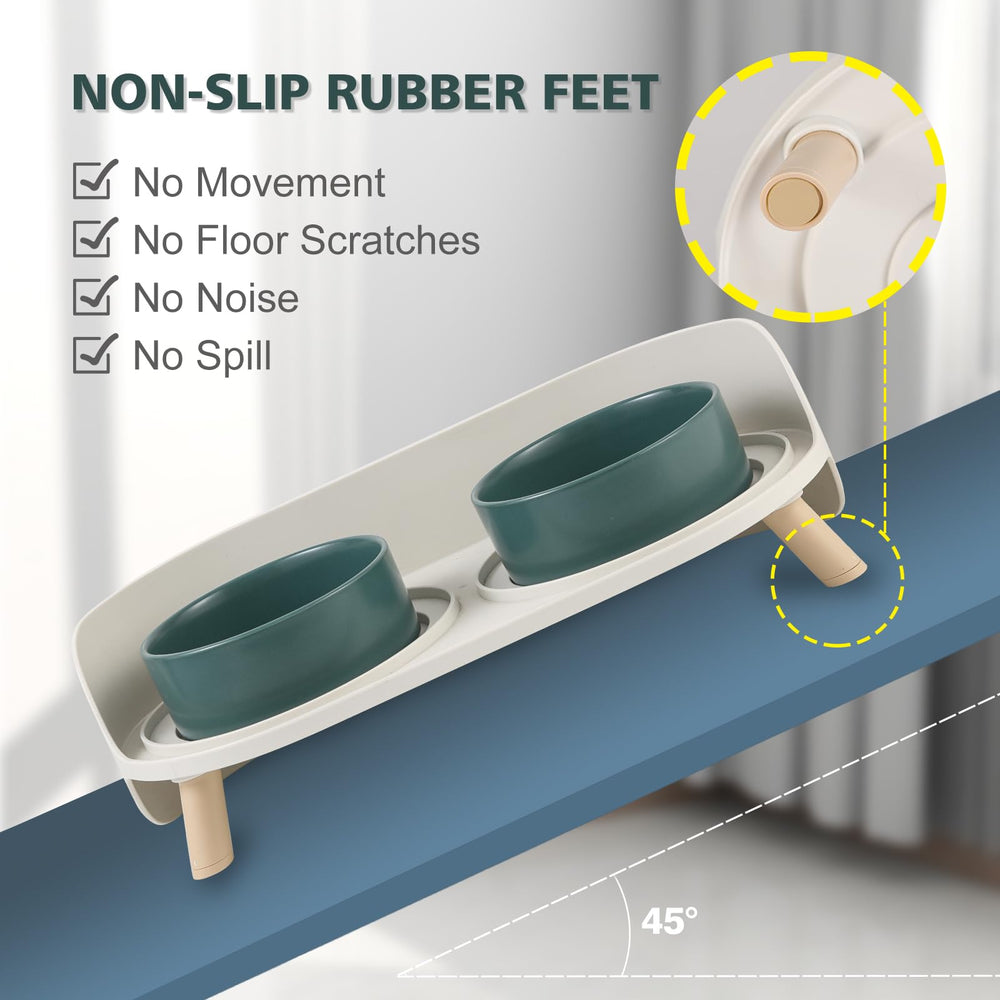 AHX bowls with splash guard reduce spills around feeding area