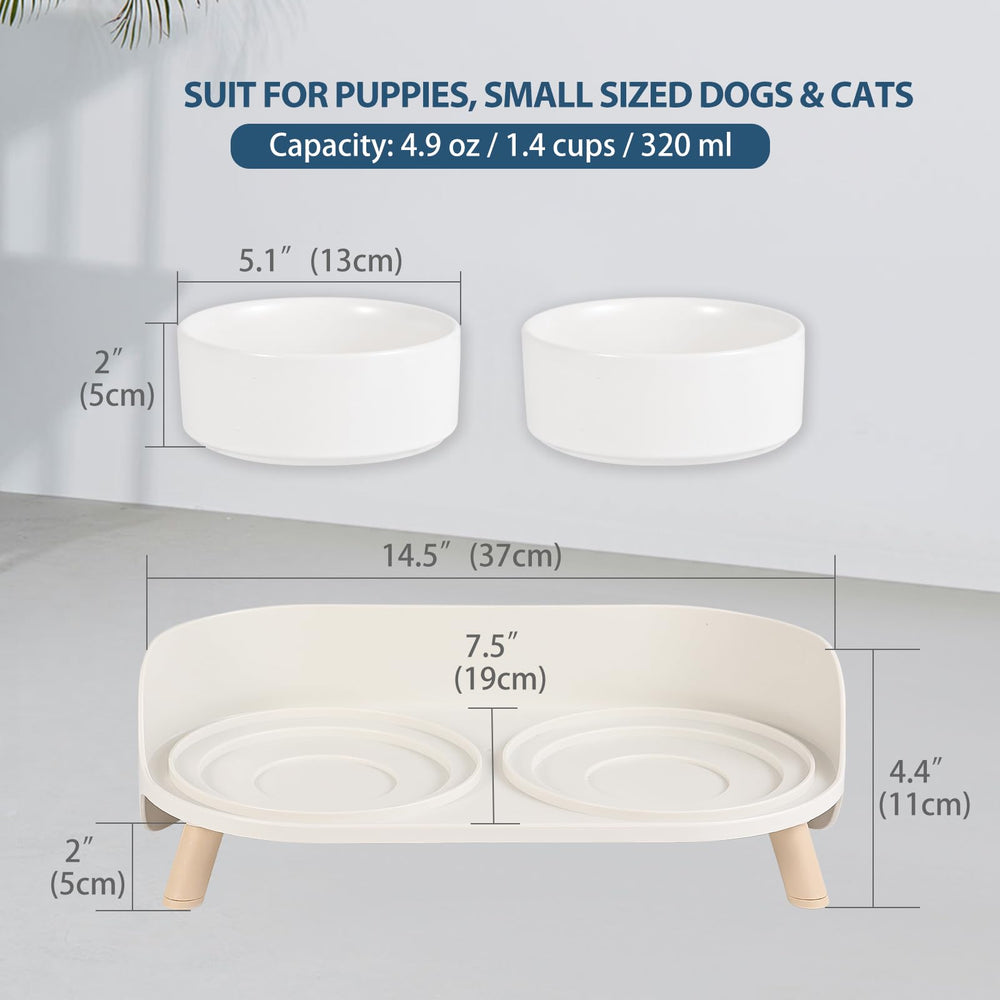 AHX ceramic water bowl 320ml keeps your pet hydrated