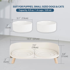 AHX ceramic water bowl 320ml keeps your pet hydrated