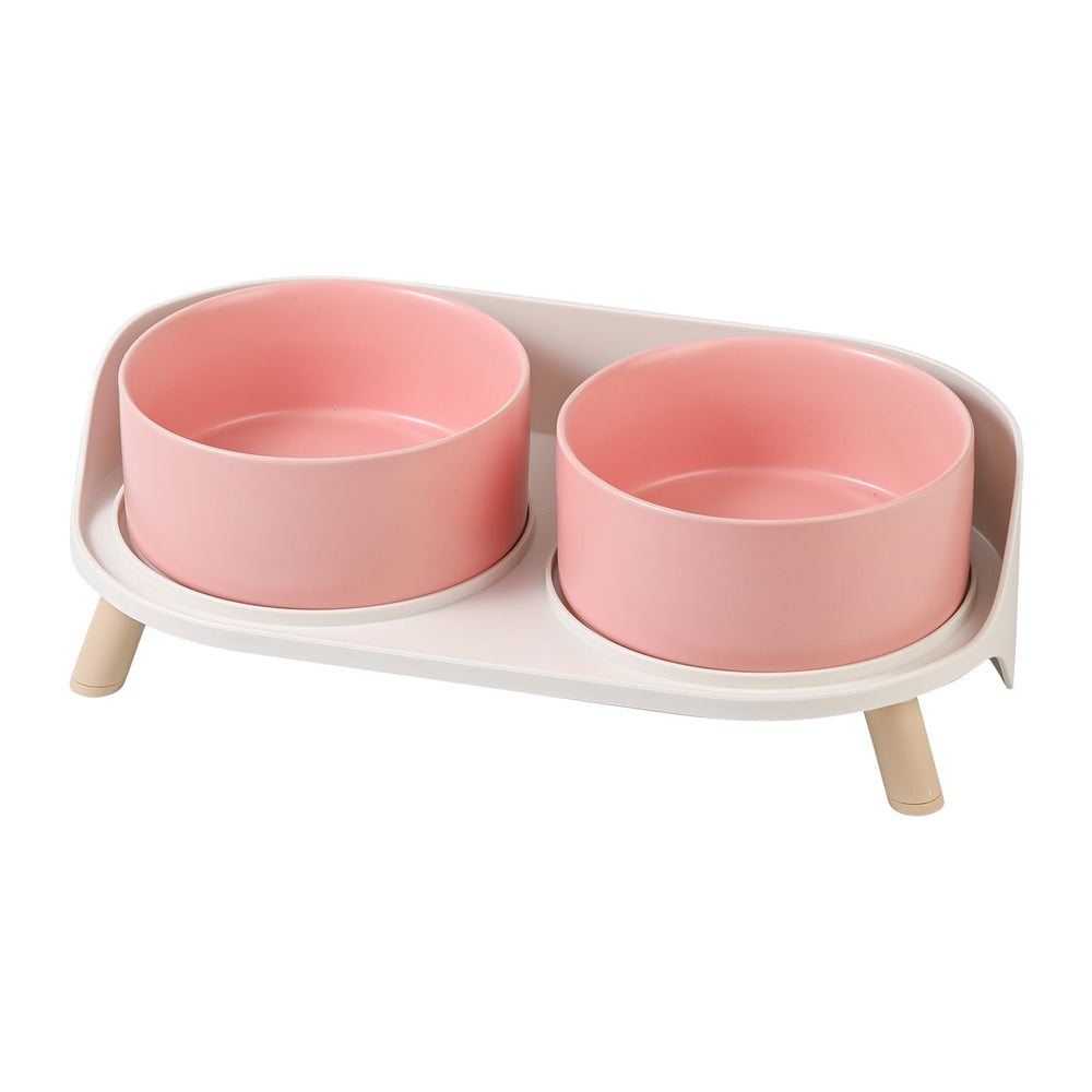 AHX elevated ceramic dog bowl stand for comfortable feeding height.