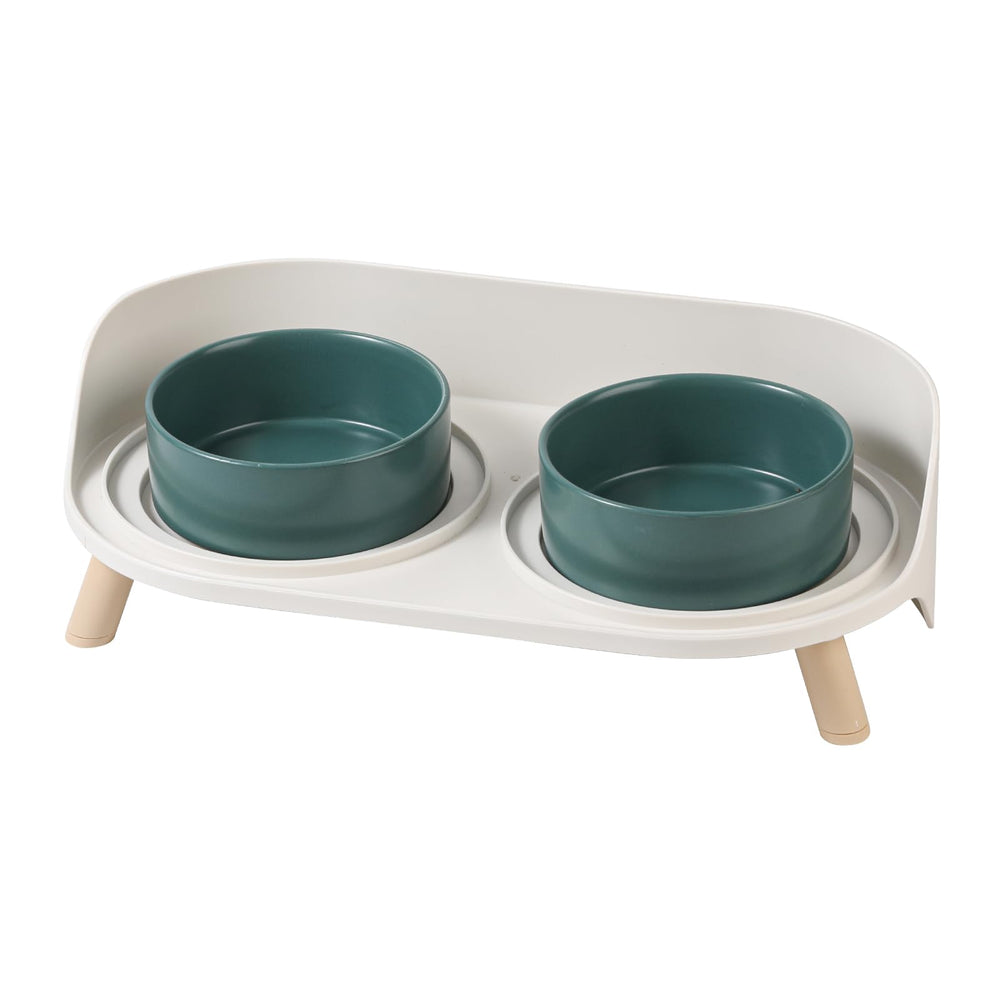 AHX raised cat bowl set ceramic for comfortable feeding and easy cleaning