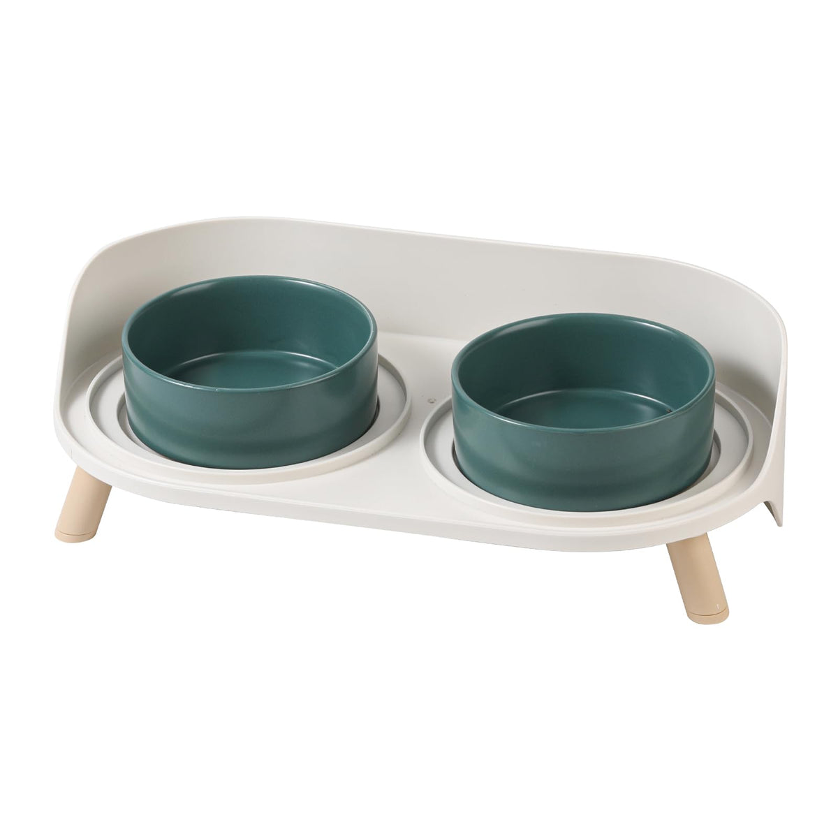AHX raised cat bowl set ceramic for comfortable feeding and easy cleaning