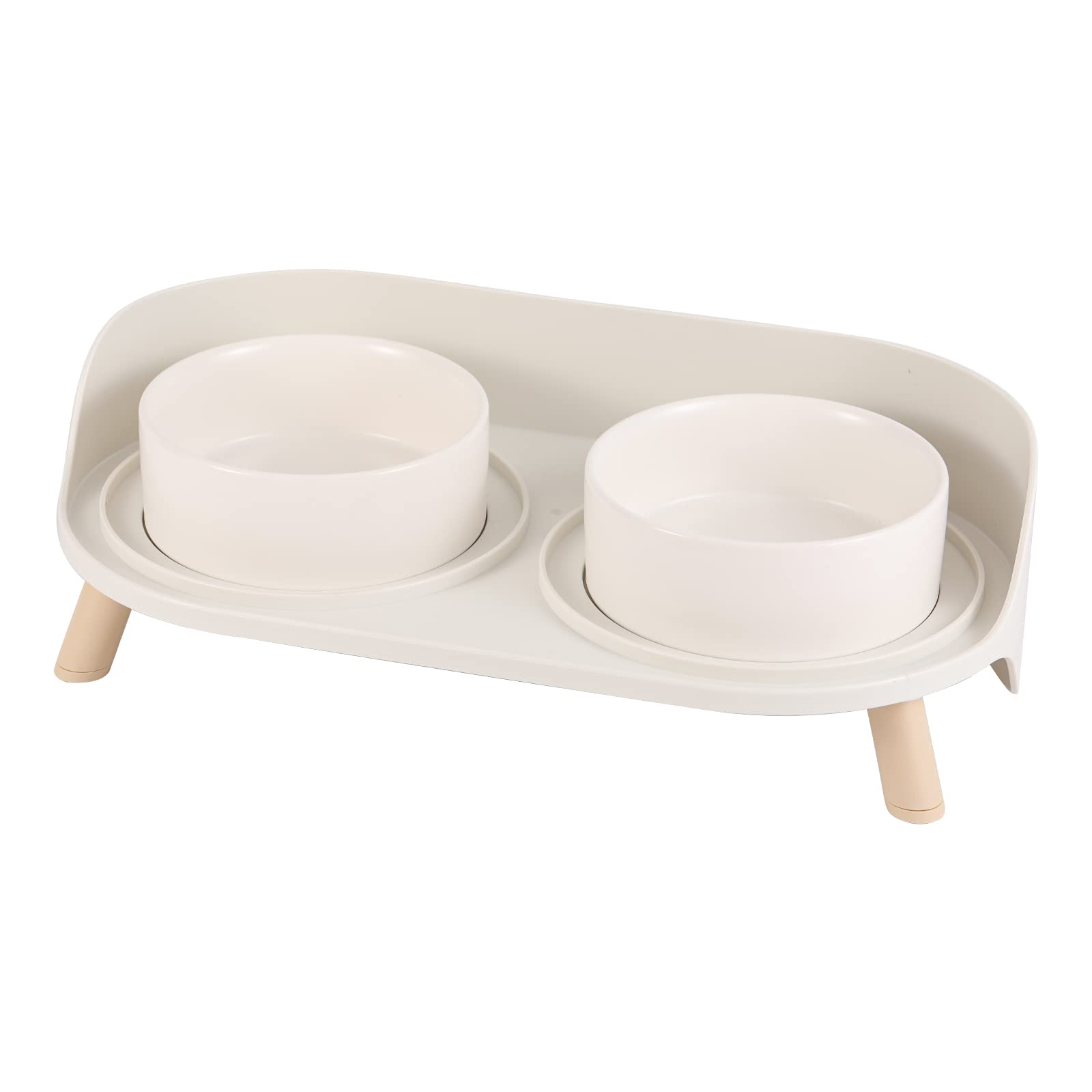 AHX raised cat bowl set on a stand for comfortable feeding