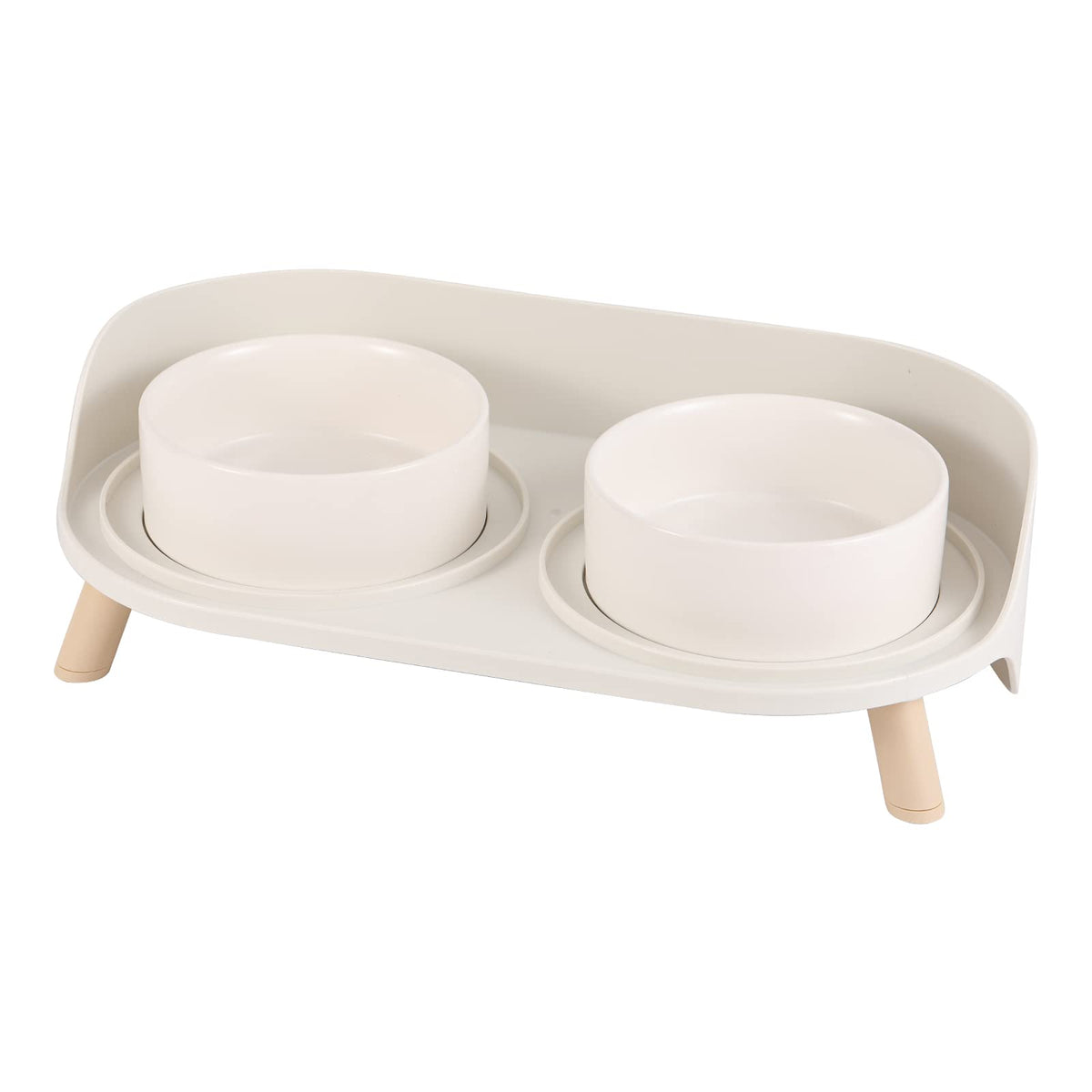 AHX raised cat bowl set on a stand for comfortable feeding