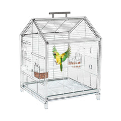 AideeGrowth 20.5-inch small bird cage front view for observation and ventilation.