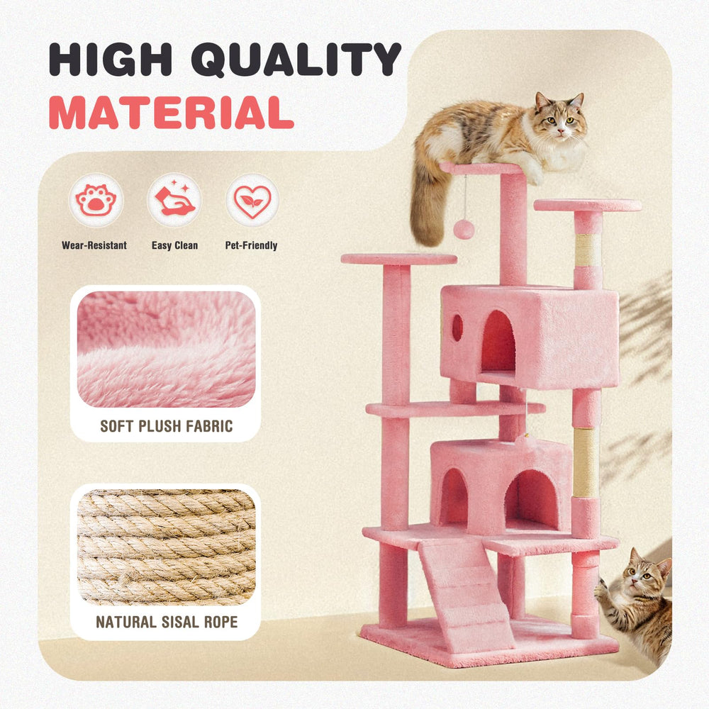 Aidoly Cat Tree compact footprint fits small rooms for vertical play