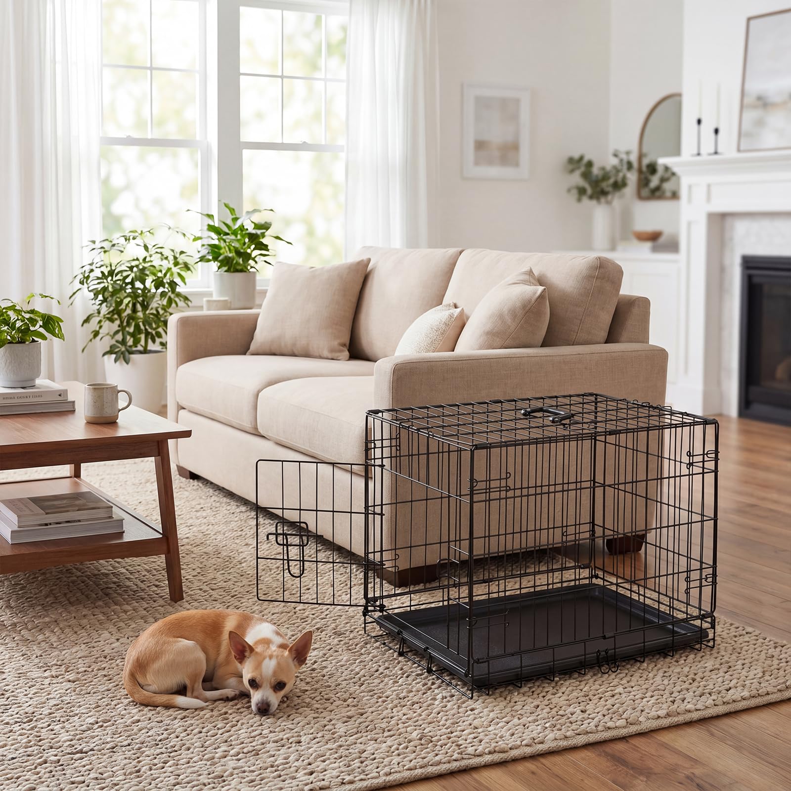 Aidoly crate secure-lock for dependable indoor confinement