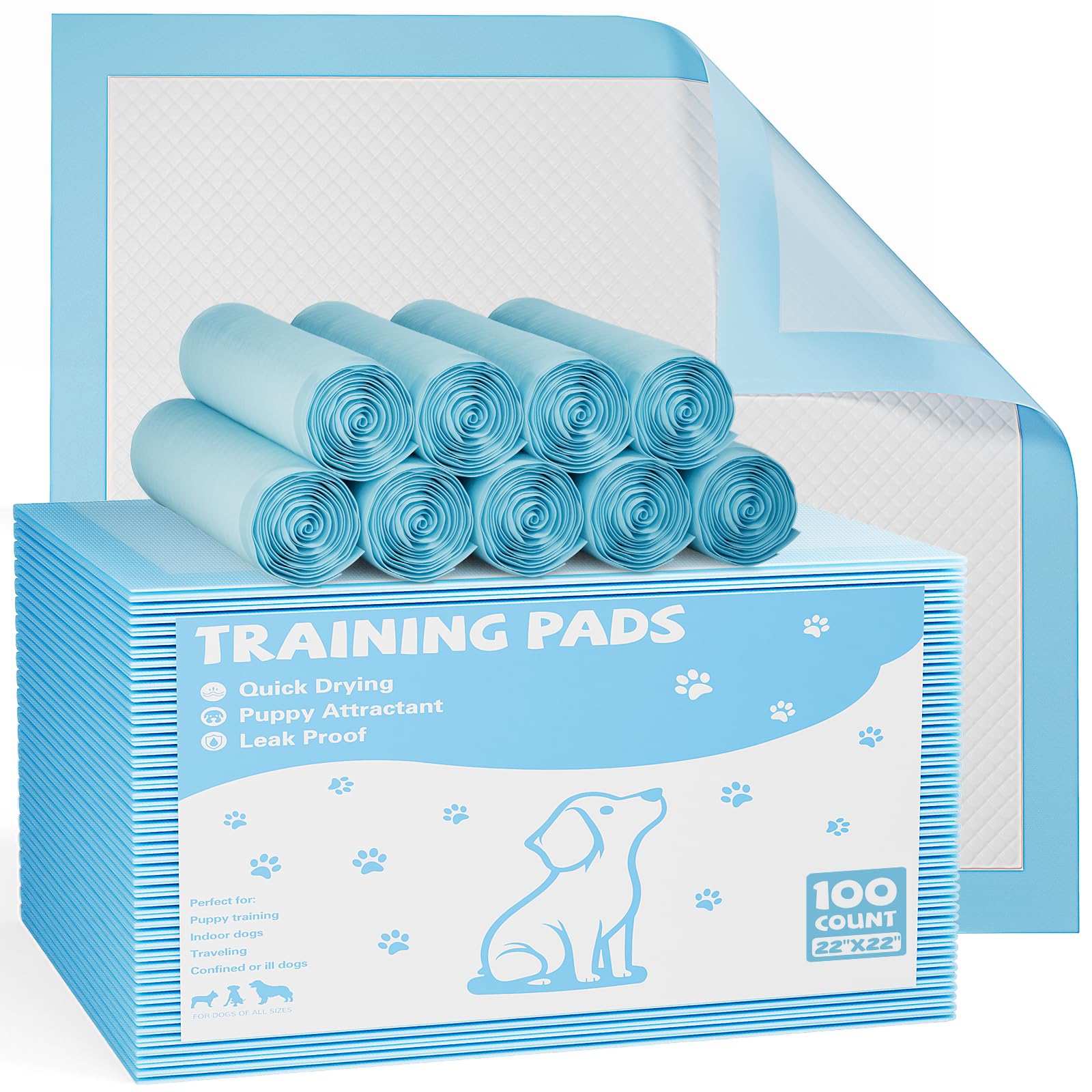 Aidoly dog puppy pads with 6-layer absorption for reliable moisture control.