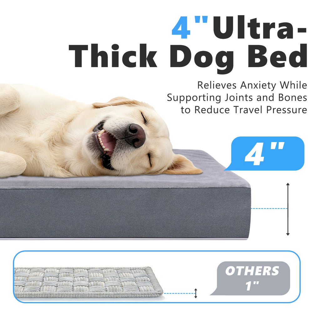 Aiedouler orthopedic egg crate foam supports joints on car trips.