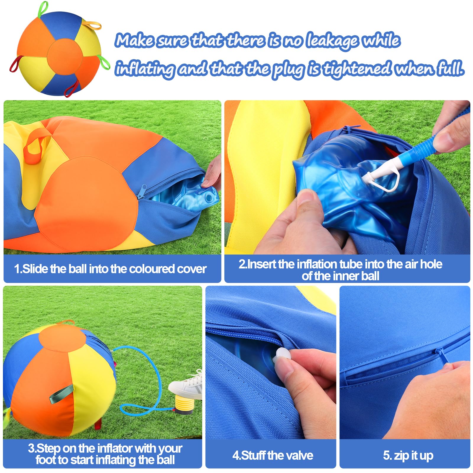 AIERSA Herding Ball bright colors attract dogs and boost activity.