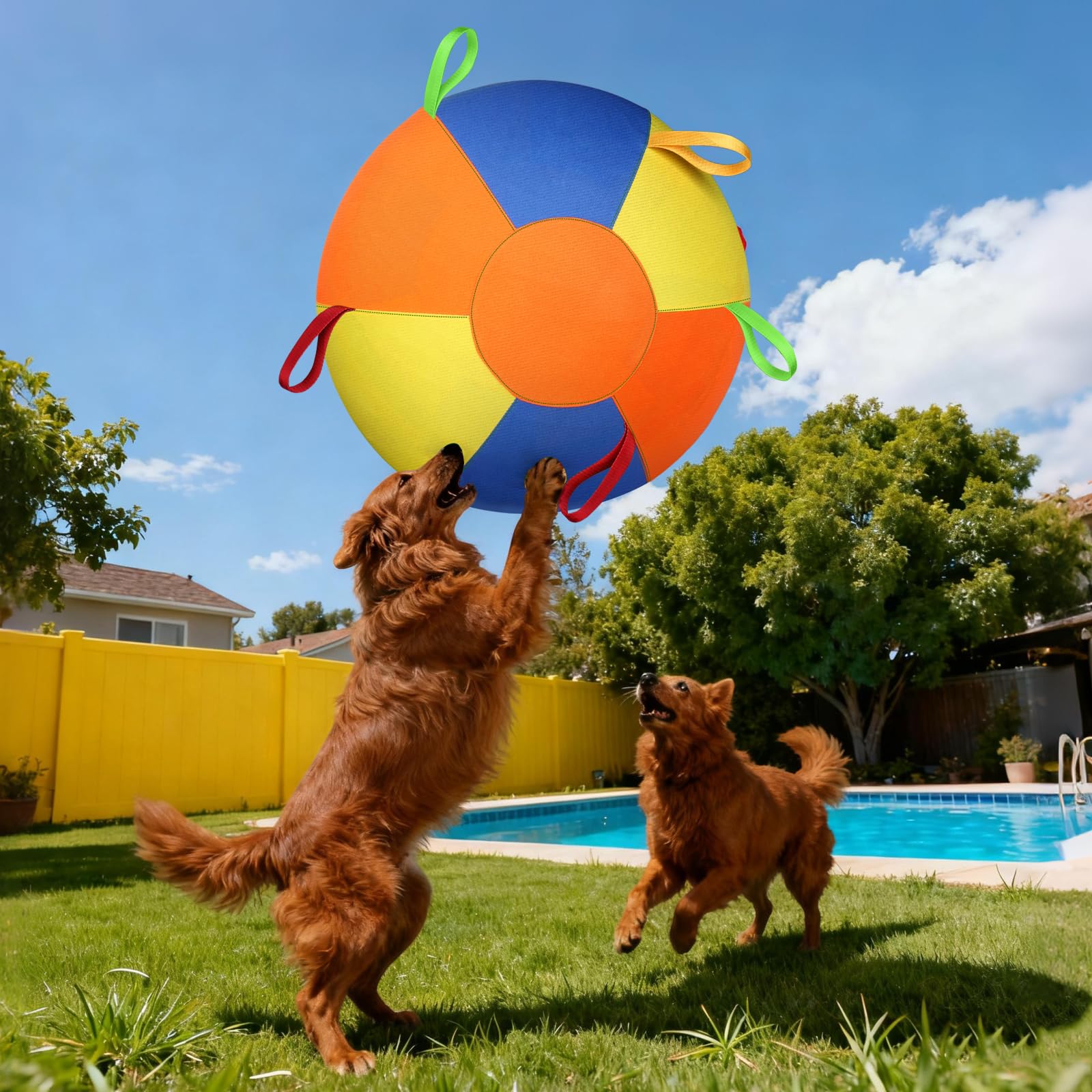 AIERSA Herding Ball rope feature helps dogs retrieve quickly during training.