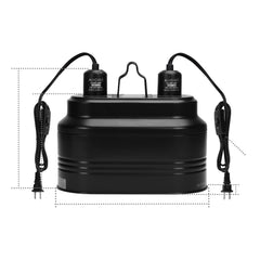 Aiicioo dual reptile light fixture with bearded dragon UVB compatibility for basking.