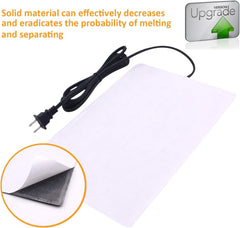 Aiicioo upgraded adhesive mounting secures heat pad with reduced detachment risk.
