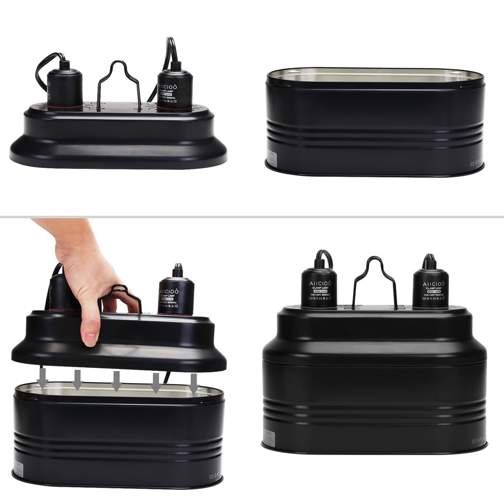 Aiicioo dual fixture top ventilation holes promote heat dissipation.